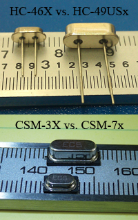 ECS's HC-46X and CSM-3X Series Crystals