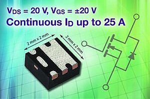 Vishay ����������� 20-� n-��������� ������� MOSFET-���������� � ������� PowerPAK SC-70.