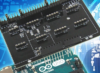 ����� ��������� �������� ��� ��������� SensorShield-EVK-001 � ��� ���� Arduino, ������� �� ����� � ������� ��������, �� ��������� ���������� ��������� ��������� �������� �����.