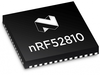 ��� nRF52810 ������������ Nordic Semiconductor �������� ����������������� ��� � ���������� Bluetooth Low Energy (BLE), ANT � ������ ��������� ���������� � ������� �������� 2,4 ���.