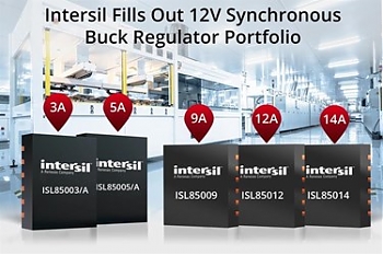 ������������� Intersil ���������� 5 ���������� ���������� ��������������, ���������� �� ��� 12 � � �������� ���������� �� 0,6 � ��� ����� �����������������, ����, ������ � ��������� �����/������.