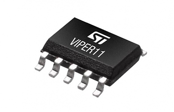  �������������� ��������������� STMicroelectronics ����� VIPer11B ������������� ��� �������� ����������, ����������� � ��������� ���������� ������� ��������� �� 8 ��. 