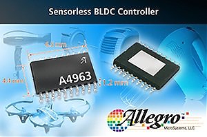 Allegro MicroSystems ��������� ��������� A4963 � ������������� ���������� ����������� ���������� ����������� ���� (BLDC).