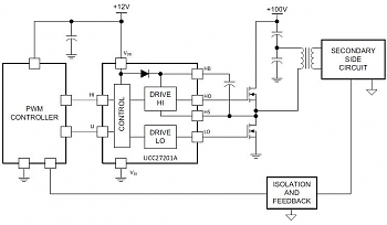 Texas Instruments �������� ��������� ����������� �������� ������ � ���� ����� �������� ������� UCC27201A-Q1 � ����������� �� 120 �.