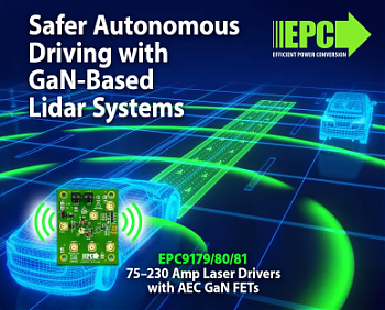 <p>�������� Efficient Power Conversion (EPC) ��������� ��� ����� ��������� ����� �� ������� ������������ GaN, ���������� ����������� ��������� AEC-Q101, ��������������� ������������ ������������������ � �������� LIDAR.</p>