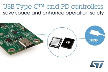 �������� STMicroelectronics ��������� ��� ����� ���� ����������� ������ USB Type-C �� ����������� ��������� ������, ���������� � ������������ ���������� ������� ����������.