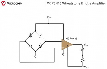 Microchip ��������� ������� ������������� ���������� ����� ����������� � ������� ������� � MCP6N16.