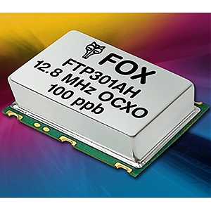 Fox Electronics выпустила OCXO-генераторы FTP301AH с поверхностным типом монтажа и малым энергопотреблением. Fox Electronics выпустила OCXO-генераторы FTP301AH с поверхностным типом монтажа и малым энергопотреблением.